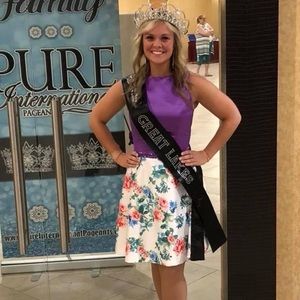 One of a kind Purple floral dress